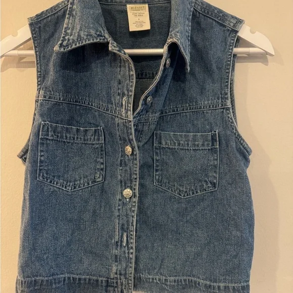 90’s Old Navy Denim Vest 100% Cotton - Picture 2 of 3